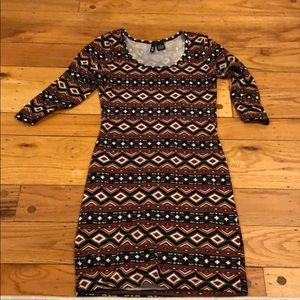 Body con patterned dress